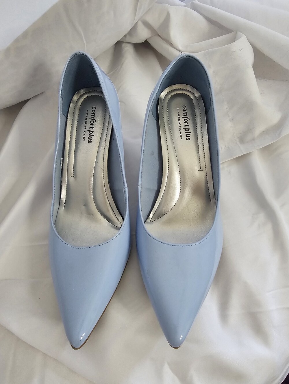 Comfort Plus by Predictions Light Blue Pointed Toe Pumps